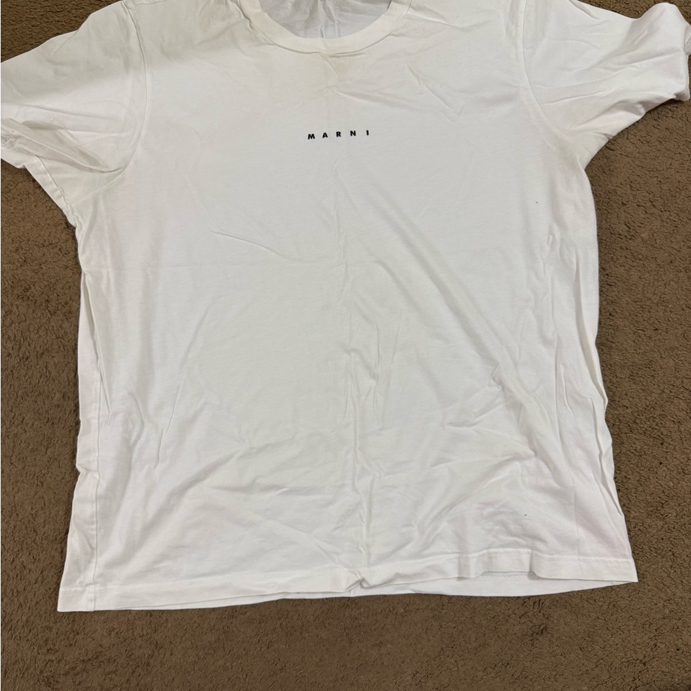 Marni White Men's T-Shirt XXL fits a xl as well slim fit worn 2x good condition.